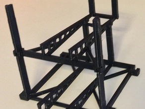 stacking-Karte rack-ffg-grün - Spielzeug Spiel Zubehör 3d print model - Mito3D