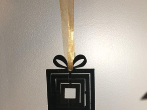 presente de natal giroscópio ornamento decoração decorações enfeite enfeites tinkercad 3d print model - Mito3D