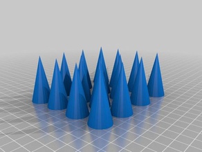cones de dentes traje 3d print model - Mito3D