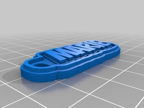 marie Anahtarlık özelleştirilmiş 3d print model - Mito3D