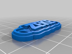 zeke Schlüsselanhänger angepasst 3d print model - Mito3D