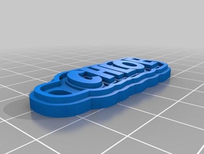 chloe keychain keychains customized 3d print model - Mito3D