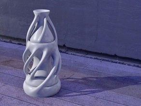 basamaklı burgulu vazo dekor ödül heykeltıraşlığı scupltures kupa bardak vazolar 3d print model - Mito3D