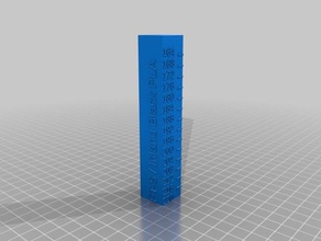 customized inland black pla temperature calibration tower 3d printing tests 3d print model - Mito3D
