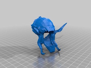 predator alien cruz y la cabeza 3d impresión 3d print model - Mito3D