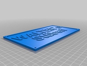 my customized two line customised railway signs hobby 3d print model - Mito3D