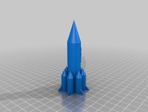 kleine Rakete Modelle 3d print model - Mito3D