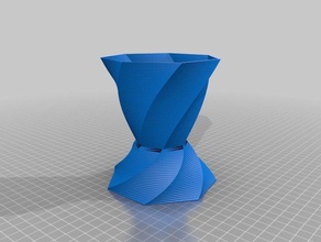 meu personalizados custamizable legal espiral vaso decoração 3d print model - Mito3D