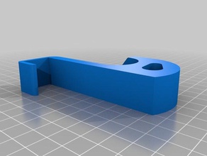 u-crochet 20mm porte de placard ménage personnalisé 3d print model - Mito3D