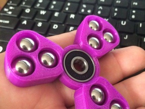 fidget spinner de 12 pulgadas rodamientos mecánica los juguetes 608 Rodamiento rodamiento 3d print model - Mito3D