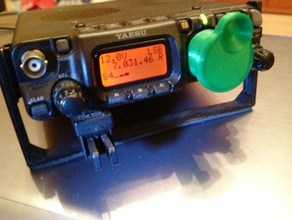 ft-817 vfo knob electronics amateur radio crank ft817 ham qrp yaesu 3d print model - Mito3D