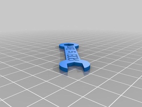 8 mm flat wrench tools customized 3d print model - Mito3D
