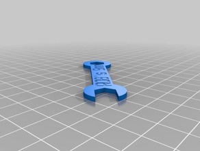 9 mm llave plana herramientas personalizado 3d print model - Mito3D