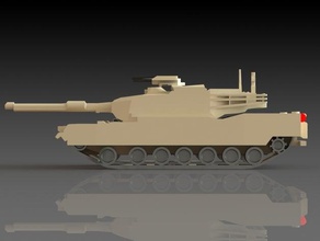 m1-abrams vehicles army m1 abrams m1abrams millitary tank weapon 3d print model - Mito3D
