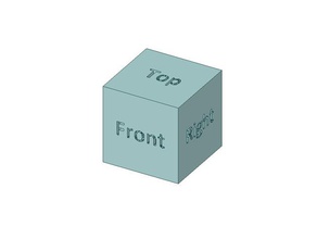 10mm d'étalonnage de l'orientation du cube 3d l'impression les tests dlp l'imprimante calibrer l'étalonnage cubes designspark dlpprinter sla test dsm dsm2 la résine rsdoc themakerhive uv 3d print model - Mito3D