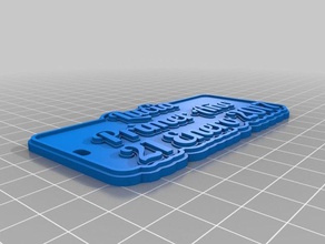 luli tag 3 keychains customized 3d print model - Mito3D