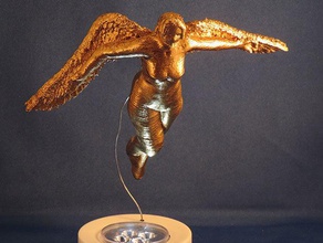 christmas flying angel sculptures girl 3d print model - Mito3D