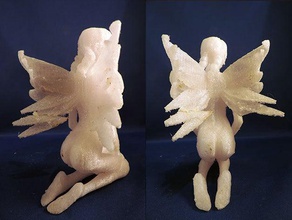 conto de fadas esculturas a arte menina 3d print model - Mito3D