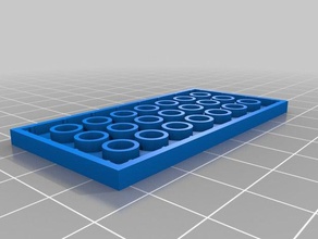 lego azulejo de 4x8 la construcción los juguetes personalizado 3d print model - Mito3D