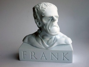 frank frankenstein busto esculturas a decoração frankensteins monstro dia das bruxas 3d print model - Mito3D