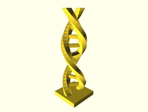 dna-Strang Biologie 3d print model - Mito3D