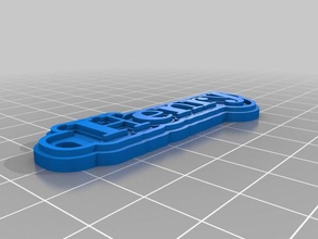 henry keychain keychains customized 3d print model - Mito3D