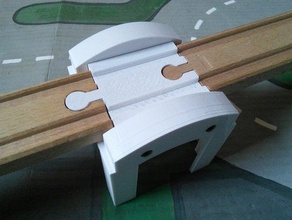 pont brio ikea lillabo train en bois pistes jouet jeu accessoires compatible piste de 3d print model - Mito3D