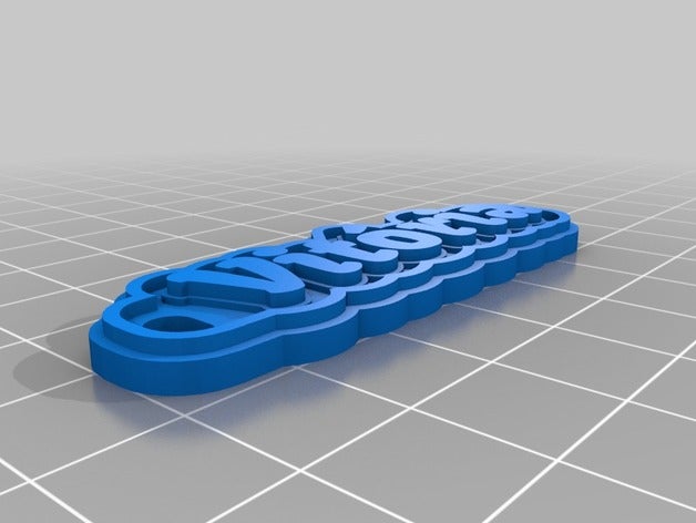 vit&oacuteria keychains customized 3D print model - Mito3D