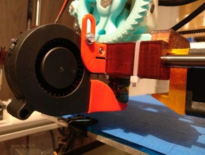 ventilatore radiale di montaggio quick fit trasporto 3d la stampante accessori fix mendel prisma 3d print model - Mito3D