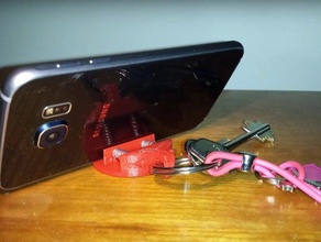 Anahtarlık stand smartfhone mobil telefon anahtar zinciri akıllı sahibi 3d print model - Mito3D