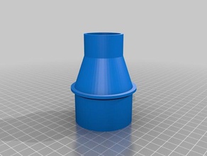 artigiano mitra visto adattatore di sacchetto polvere piccolo negozio vac tubo parti personalizzato 3d print model - Mito3D