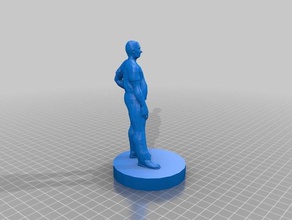 hombre 3d la impresión euihwan humanos cuerpo humano makehuman escultura 3d print model - Mito3D