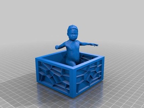 Kind Baden 3d drucken Kinder euihwan menschlichen Körper makehuman Skulptur 3d print model - Mito3D