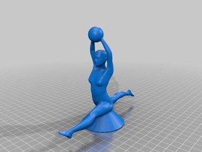 le rythme de la gymnastique 3d l'impression euihwan l'homme corps humain sculpture femme 3d print model - Mito3D