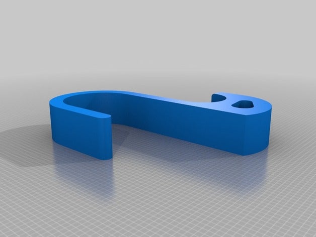 chuveiro de gancho do agregado familiar personalizado 3D print model - Mito3D