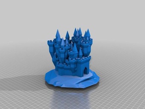 le castle zindoggie Gebäude Strukturen angepasst 3d print model - Mito3D