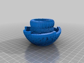 bowl flower maths shape trial openscad art 3d print model - Mito3D