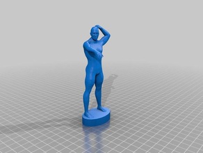 hombre valiente 3d la impresión euihwan humanos makehuman masculino escultura 3d print model - Mito3D