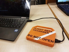 flight data recorder harddisk electronics hard drive 3d print model - Mito3D