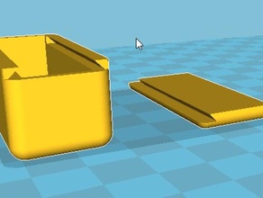 Stempel-box incl unteren Deckel tool Inhaber Boxen 3d print model - Mito3D