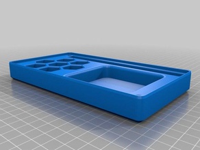 d&d matita dadi in miniatura scatola magnetica dd di gioco titolare poliedrica da tavolo vassoio 3d print model - Mito3D