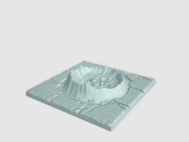 tilescape&commerce donjons cratère de tuiles jouet jeu accessoires 3D print model - Mito3D