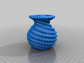 geometric bowls vases containers computer science geometry spiral bowl vase steam stem 3d print model - Mito3D