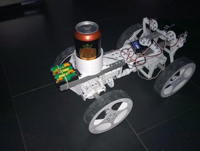 partybot aka butlerbot extension guardbot robotics beer can rack 3d print model - Mito3D