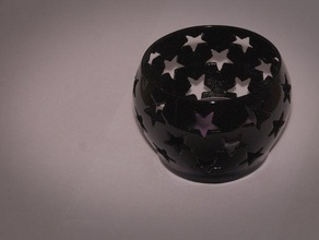 mum dekor yıldız 3d print model - Mito3D