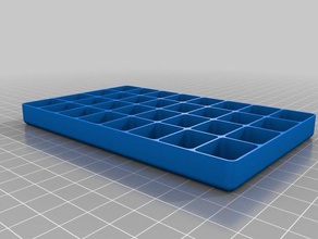 my customized square traysrods3rdtray organization 3d print model - Mito3D