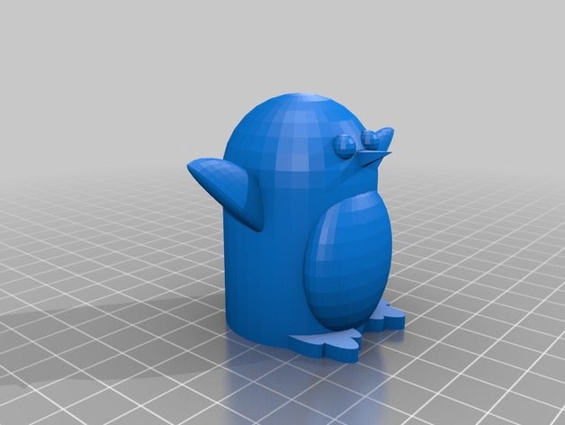 pietro pinguino 3d la stampa madewithtinkercad 3D print model - Mito3D