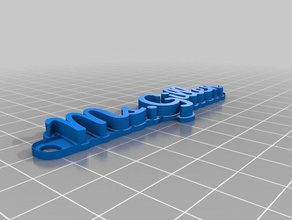 ms gillen 2 keychains customized 3d print model - Mito3D