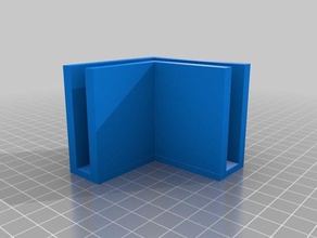 boîte en carton coin rabat titulaire 3d l'impression 3d print model - Mito3D