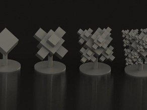 fractal cubos de matemáticas arte 3d print model - Mito3D